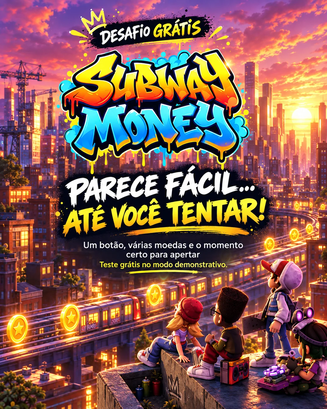 Subway Money — parece fácil até você tentar, desafio grátis